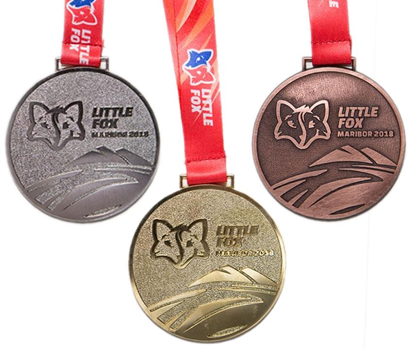 Medalja Little Fox izdelana po naročilu